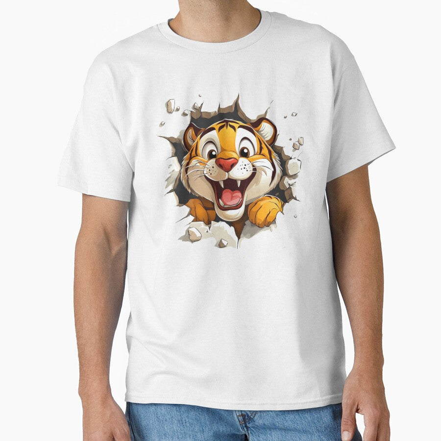Cute Tiger Wall Breaker by NicolasGlowArt