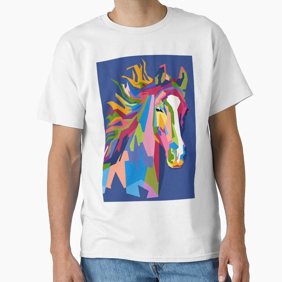 Abstract horse in WPAP Popart by smd90