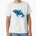 Storm Whale Lightning World Ocean Day Art Print by DreamyWallVibes