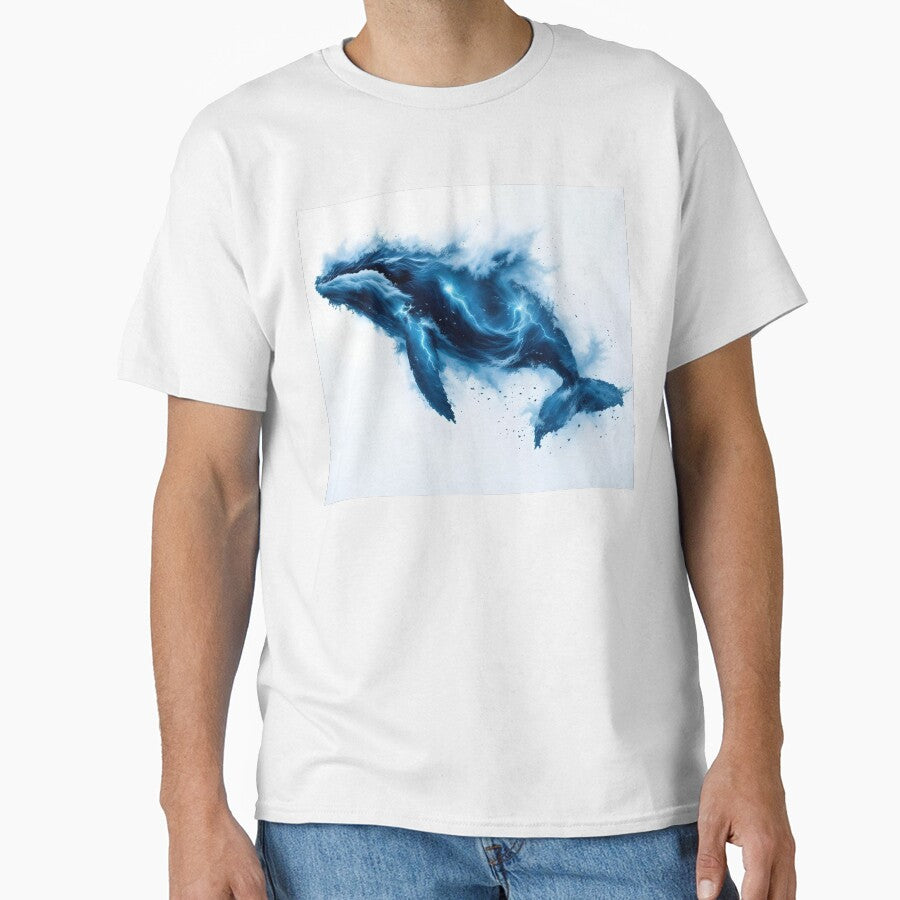 Storm Whale Lightning World Ocean Day Art Print by DreamyWallVibes
