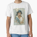 Tender Motherhood Embrace with Gold Leaf Accents by colorful-white