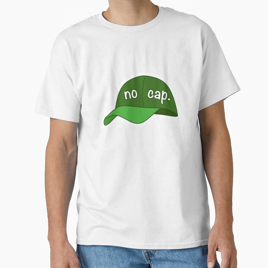 No Cap Gen Z Funny Slang Sticker Green by Splash-of-Ink