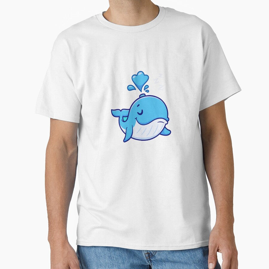 Cute Sleeping Whale with Water Spout by Andreaster