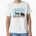 Greyhound pulling a Christmas Tree through Snow by Squirreldumplings