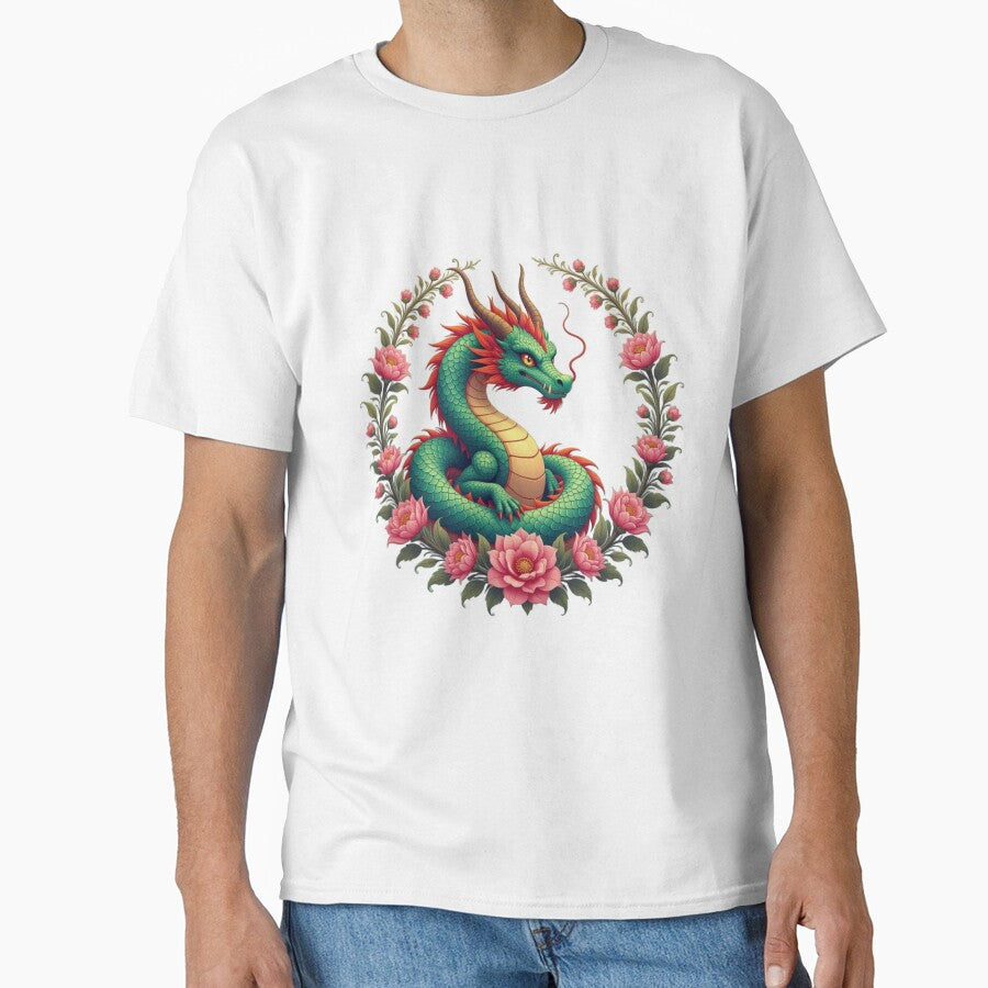 Dragon In Flowers Artwork by Planetporridge
