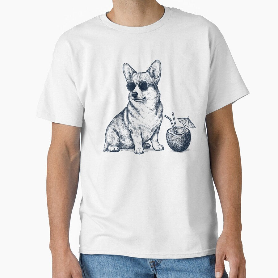 Corgi Vacation Dog Lover Gift by DoodleTortle