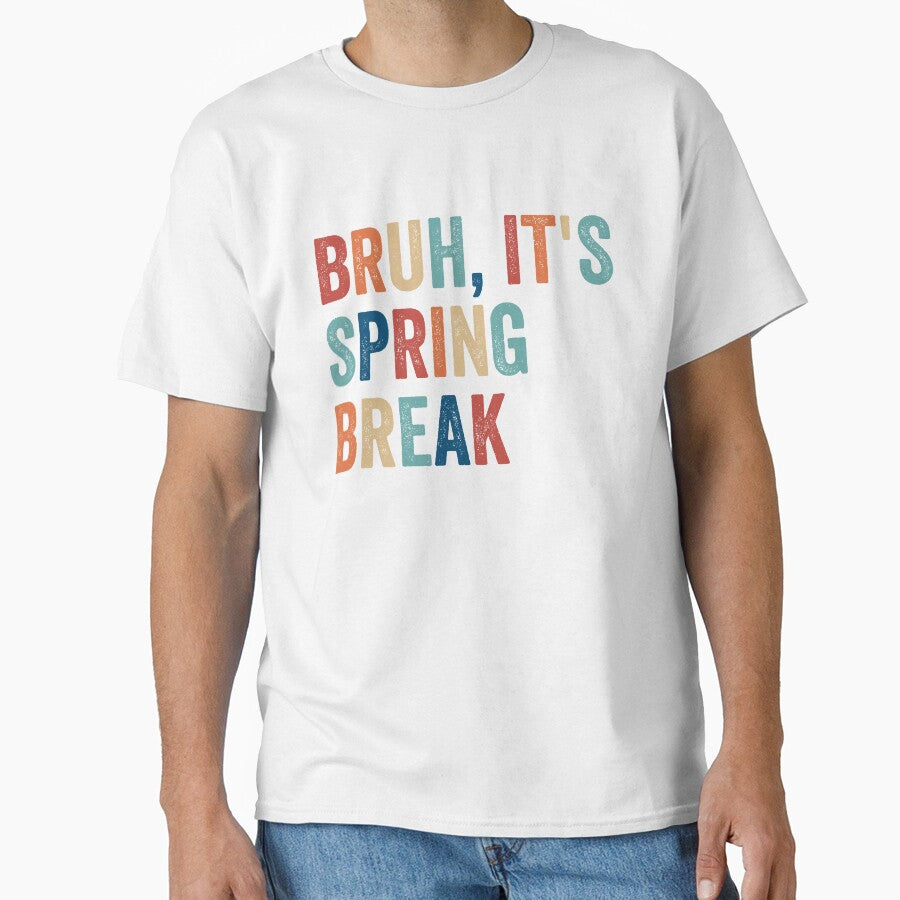 Bruh It's Spring Break Retro Boys Teen Spring Break Bruh Gear by DynamicDesign