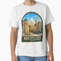 Montpellier Vintage Travel Illustration by HomeLivingCo