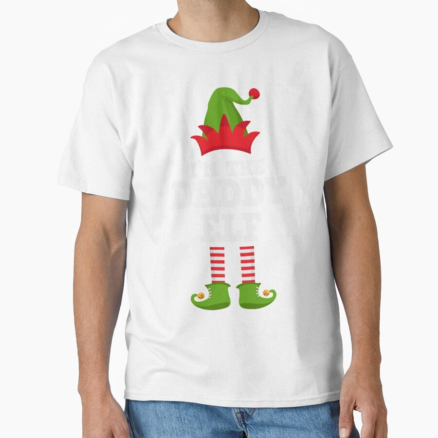 I'm the Daddy Elf Matching Family Group Christmas T Shirt T-Shirt by lxmag