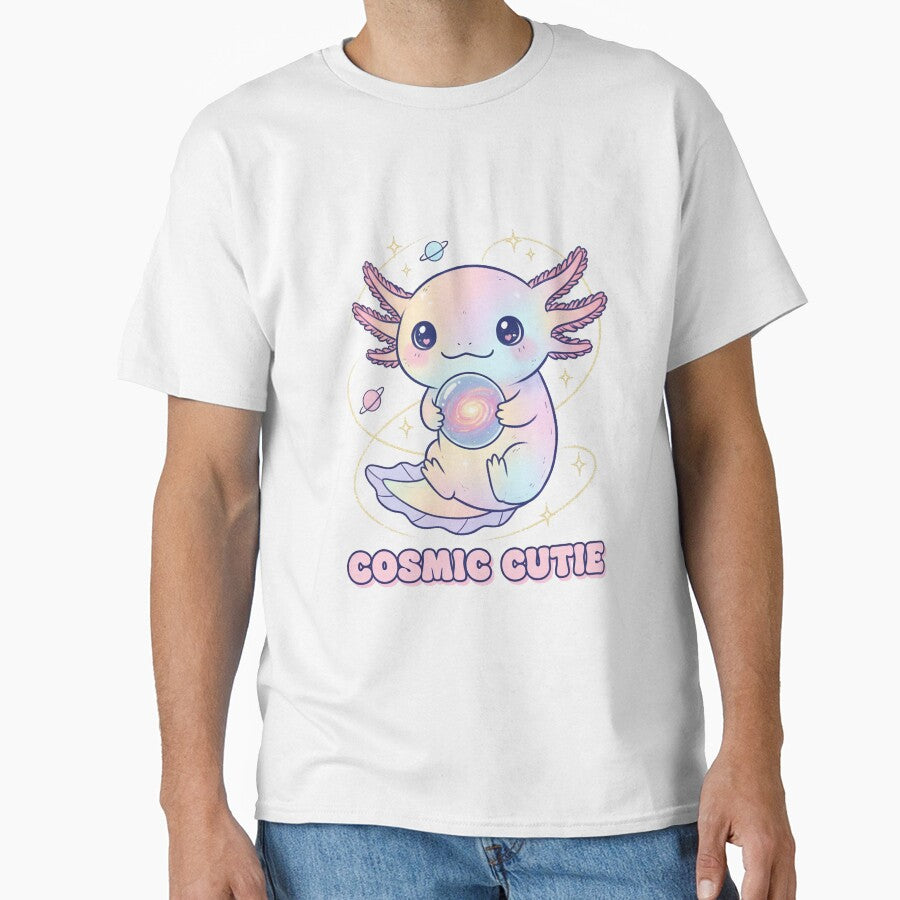 Cosmic Cutie Axolotl Sticker Kawaii Pastel Galaxy Vibe Cute Animal Vinyl Gift by cozy corner co.