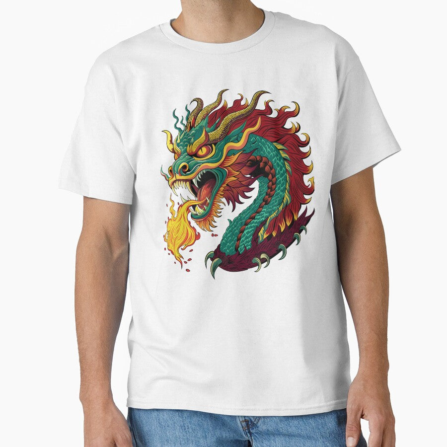 Japanese Fantasy Flame Fire Breathing Dragon by FemmePod