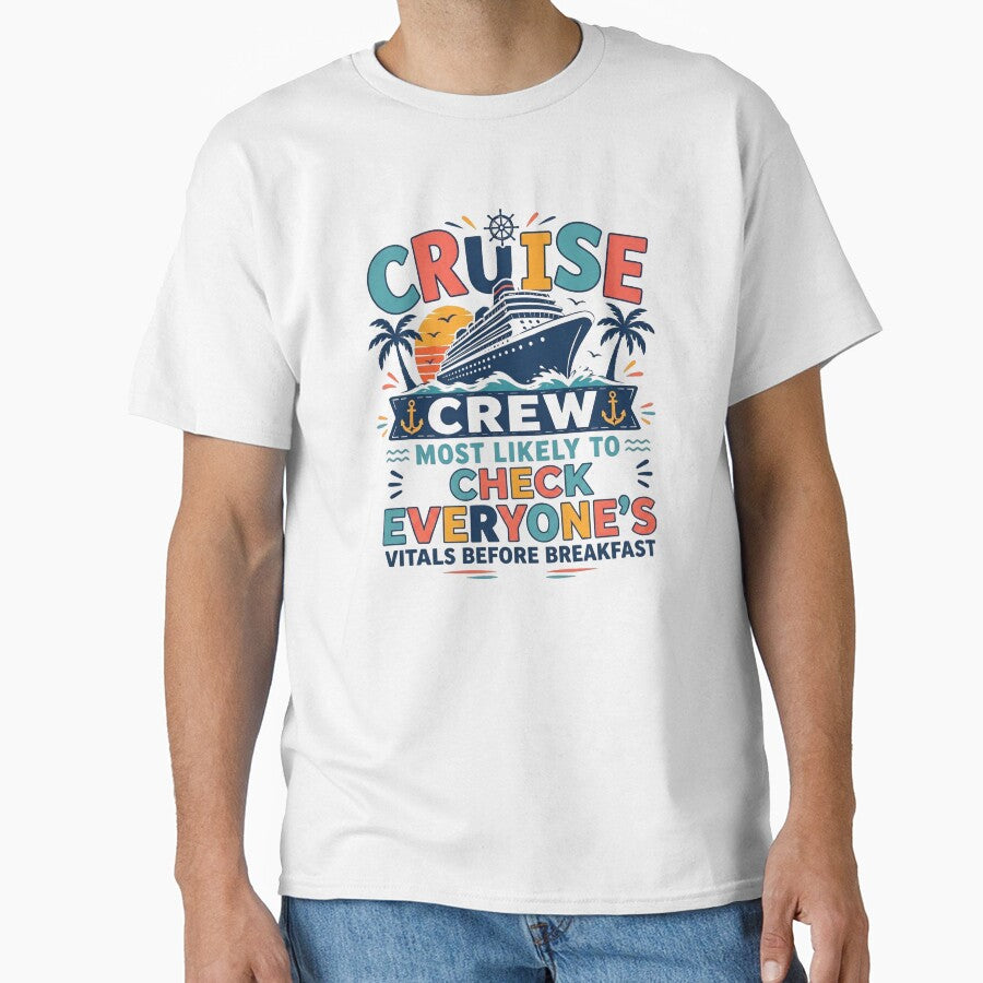 Most Likely to Check Everyones Vitals Before Breakfast – Funny Family Cruise Crew Matching Nurse Doctor Vacation by Winarrts
