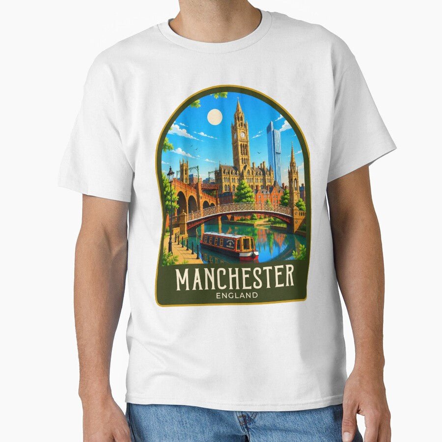 Manchester Vintage Travel Illustration by HomeLivingCo