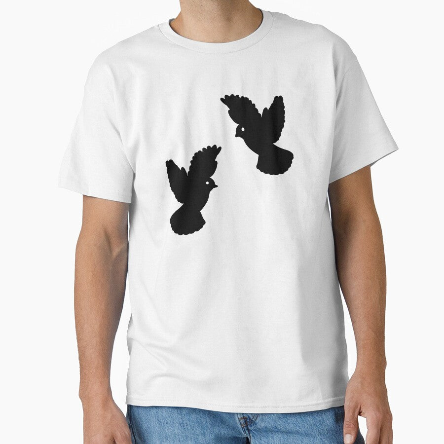 Two Birds Zodiac Design – Modern Dual Silhouette Artwork by Theo86
