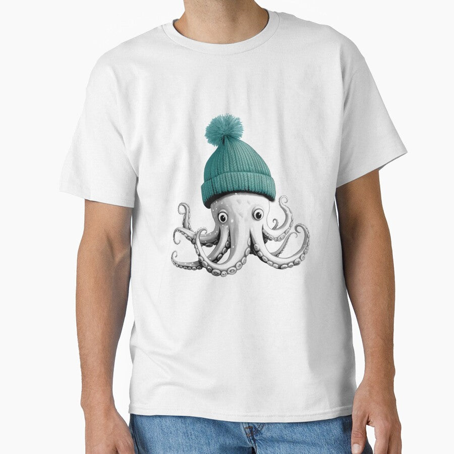 Octopus Wearing Winter Hat by mermaids001