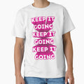 \Keep It Going repeated 3D text pink white by hockeng
