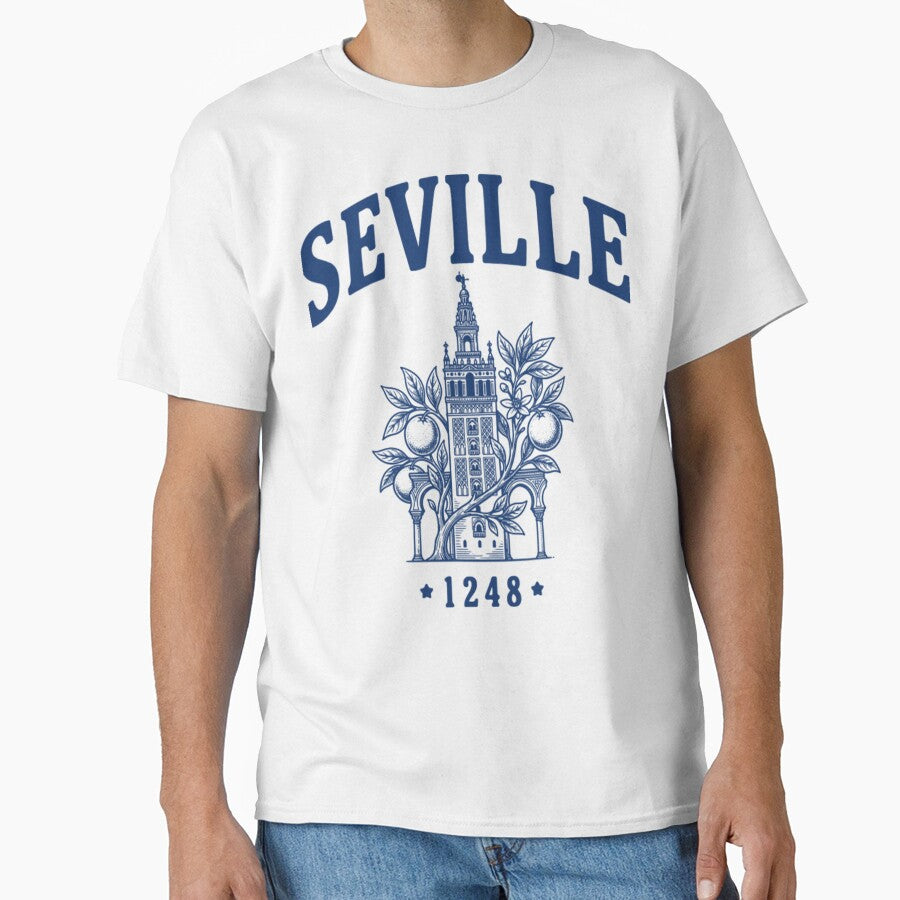 Seville Spain Vintage Giralda Tower & Orange Blossom Heritage by Anomaneal