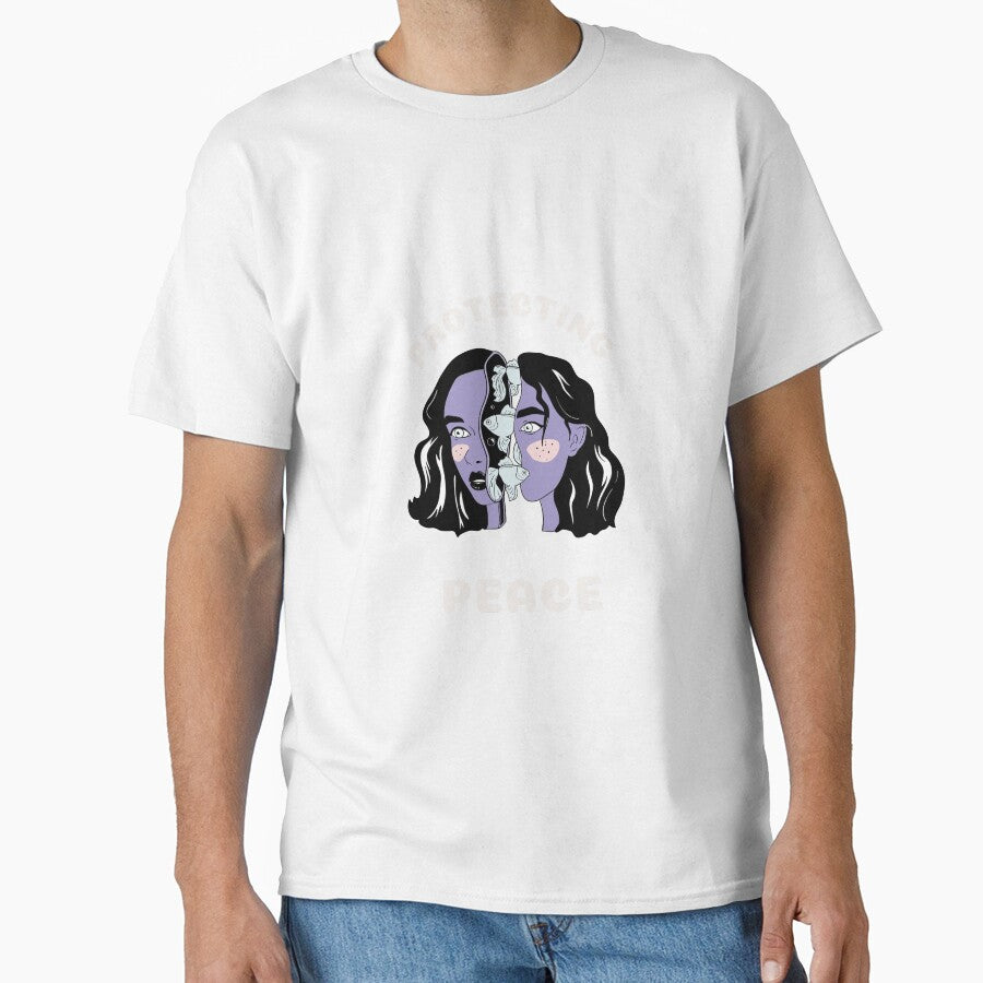 Protecting My Peace Empowering Cool Women Tshirt Tee by APINKILLUSION