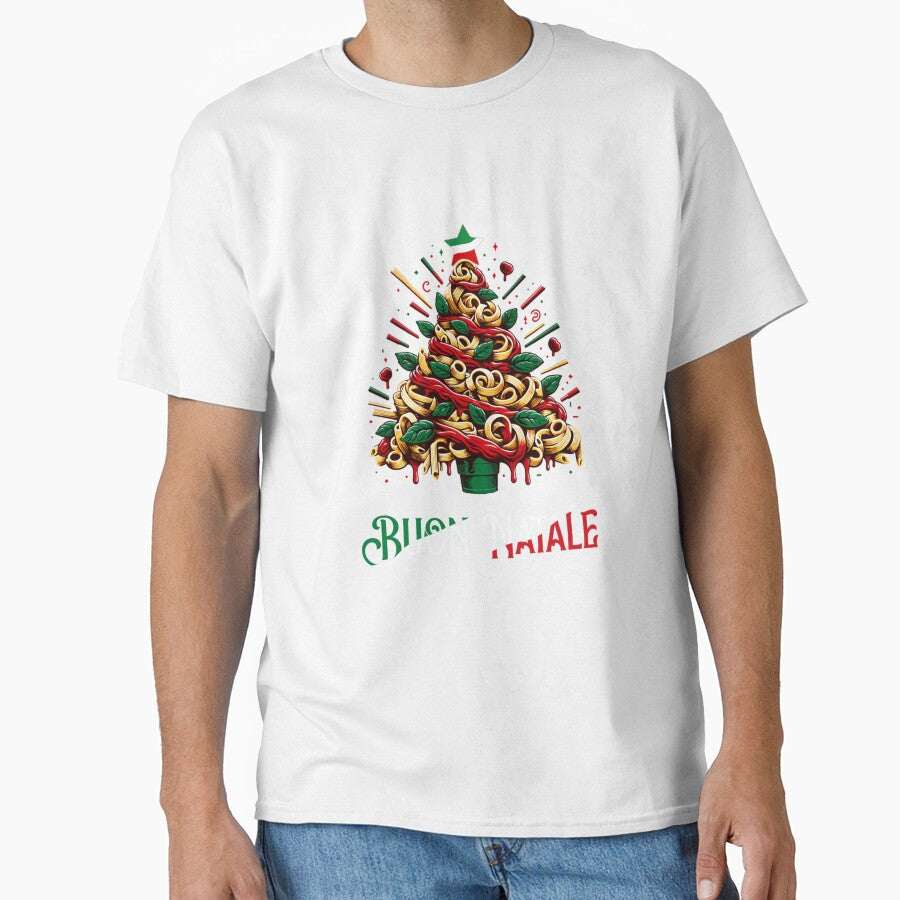Buon Natale Italian Pasta Christmas Tree Xmas For Men Women by taaddison50