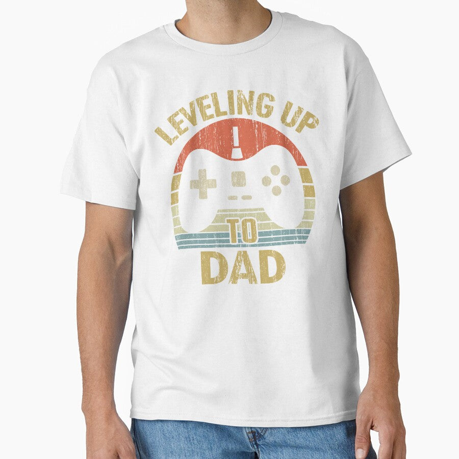 Leveling Up To Dad - New Dad First Time Dad Daddy To Be Fathers Day Gift Video Gamer by nana1099