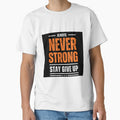 Always Never Strong Stay Give Up - Black Background by koemars