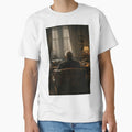 Victorian Study with Elderly Man Recording Dark Literary Gothic Interior Wall Art by Element Horizon Studio