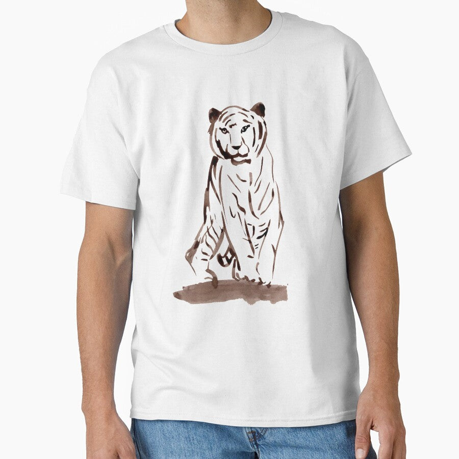 Approaching Tiger - Brown by Niina  Niskanen