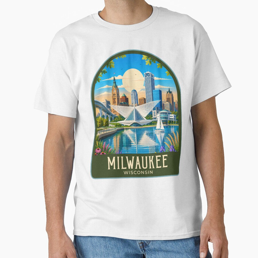 Milwaukee Vintage Travel Illustration by HomeLivingCo