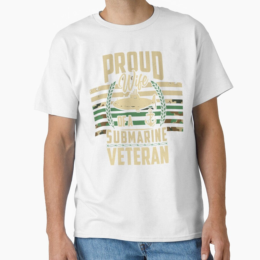 Proud Wife Submarine Veteran Flag by martinezkreativ