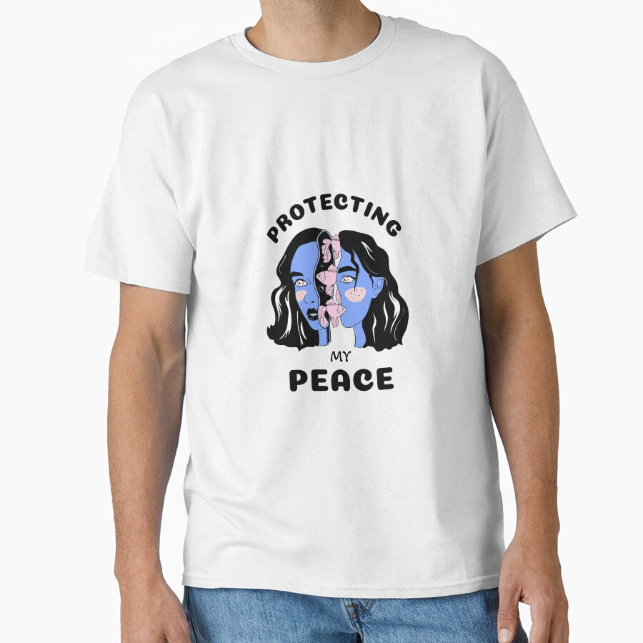Protecting My Peace Cool Empowered Women Tshirt Tee by APINKILLUSION