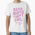 Read Books Fight Evil / Bookish Y2K Aesthetic Hot Pink Devil Tail For Bookworms Kindle Reading Lovers by Latinoladas