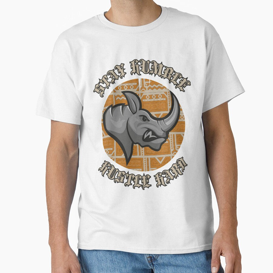 Deadfamous Stay Humble, Hustle Hard Rhino by Dead-Famous