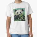 Happy Panda Eating Bamboo Artwork by NivyasArtistry