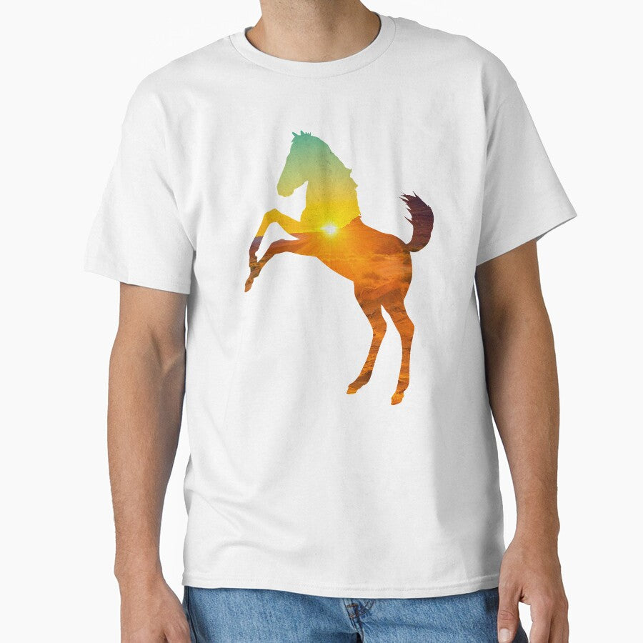 Mustang Horse with Sunset by SoccaTamam