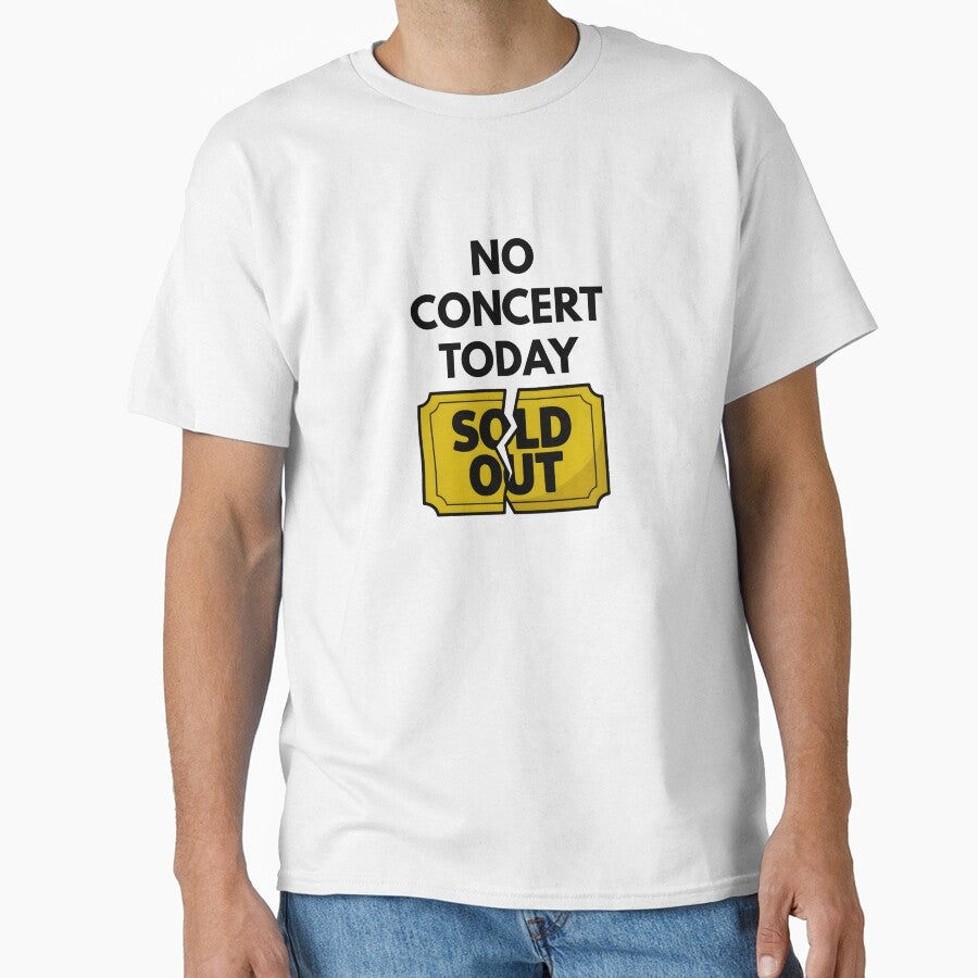 No Concert Today – Minimalist Broken Ticket Design by RosCraft