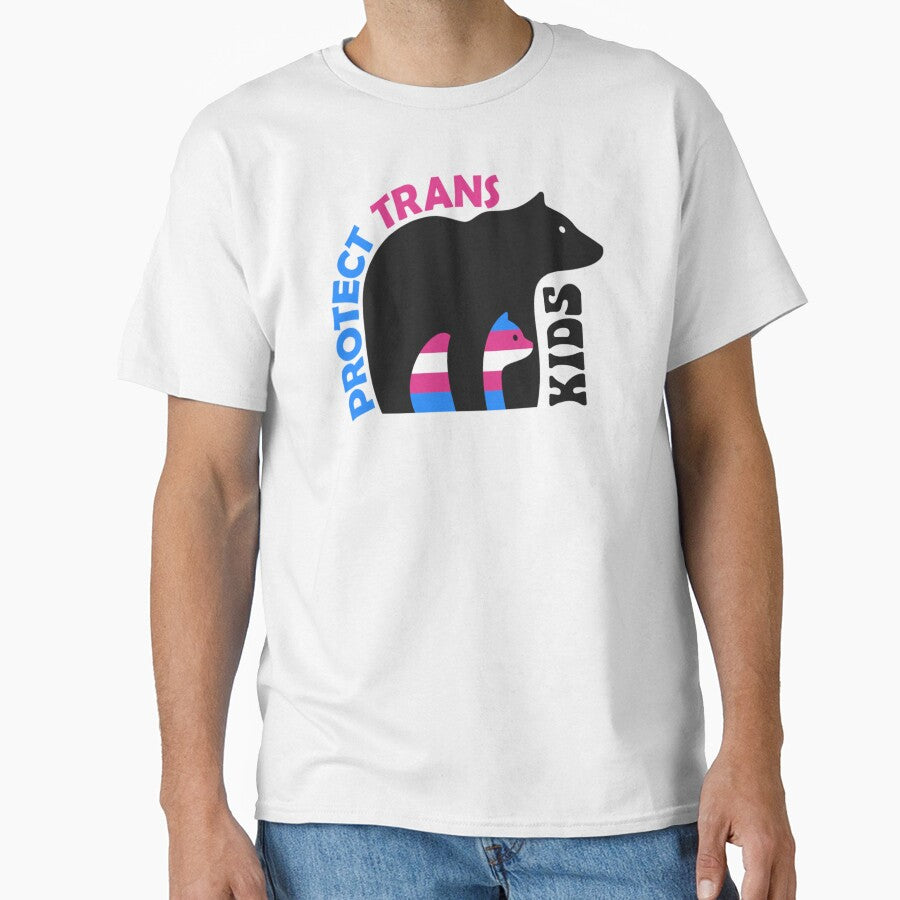Protect Trans Kids Bear Mom and child Transgender LGBT Pride month by godivagraham35