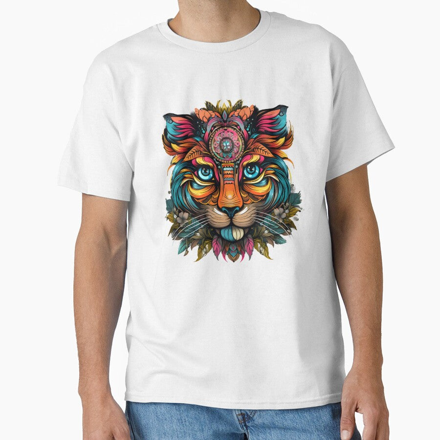 Tiger face art, colorful, tiger lovers by KAMESUN