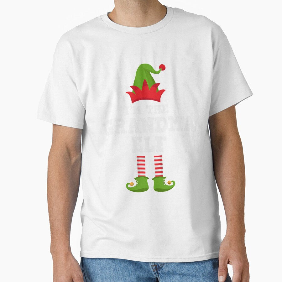 I'm the Grandma Elf Matching Family Group Christmas T Shirt T-Shirt by lxmag