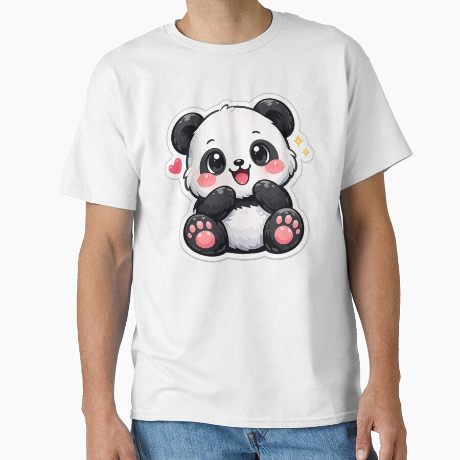 Cute Smiling Panda Sticker | Kawaii Panda Cartoon | Adorable Animal Decal by Sidra digital art 8277237