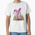 funny easter pink bunny with Easter eggs,Happy Easter,Easter Humor,Easter Day,funny easter design by Expressions-Sel