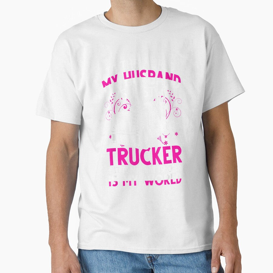 Trucker Wife Trucker Is My World Truck Driver Gift by tolivia
