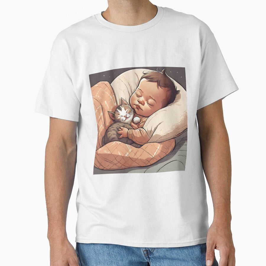 Sleepy kitty and baby by cniemiec14