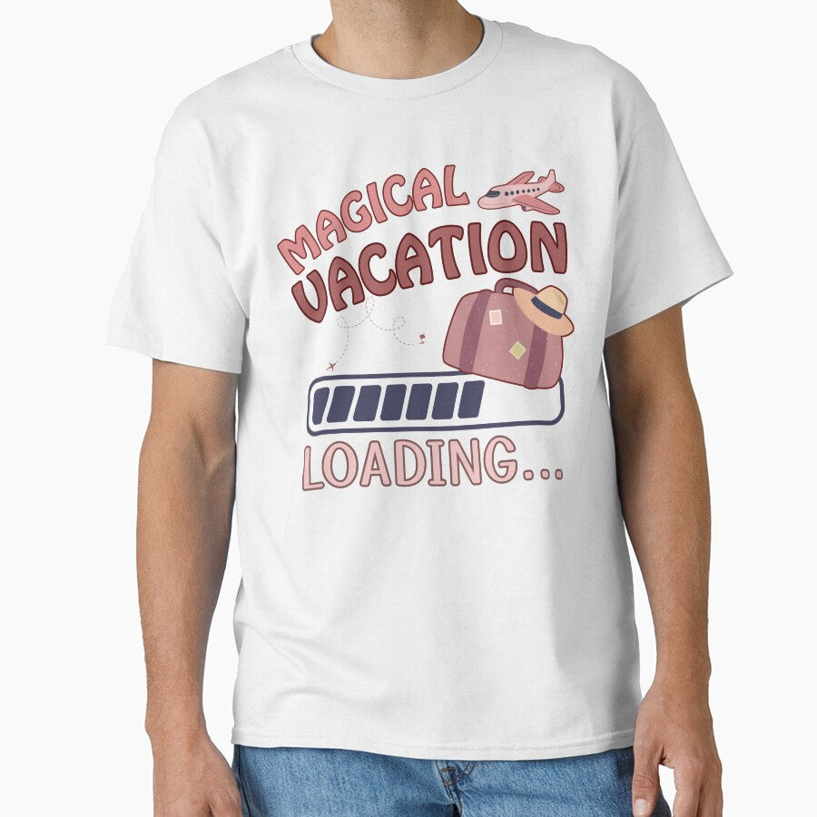 Magical Vacation Loading Funny Family Trip Countdown Shirt by LAJdesigns