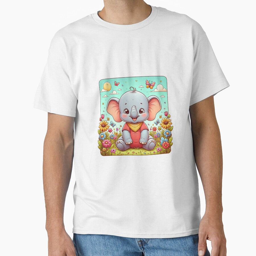 Sunshine Smiles: The Cheerful Baby Elephant by artwaves