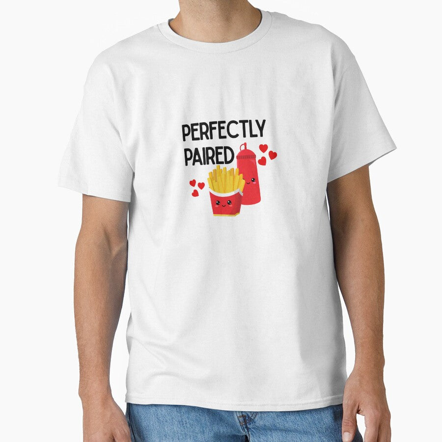 Perfectly Paired Fries and Ketchup Cute Valentine’s Day Design by luckyhue