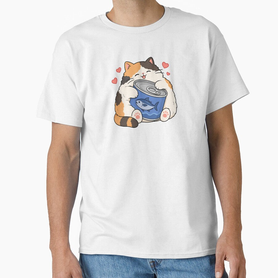Cute Cat Hugging Tuna Can by MonkiFlipp