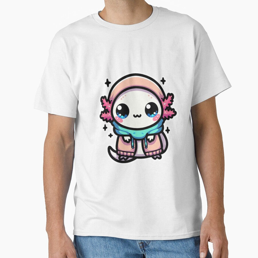 Cozy Axolotl – Hoodie On, World Off by FalistY