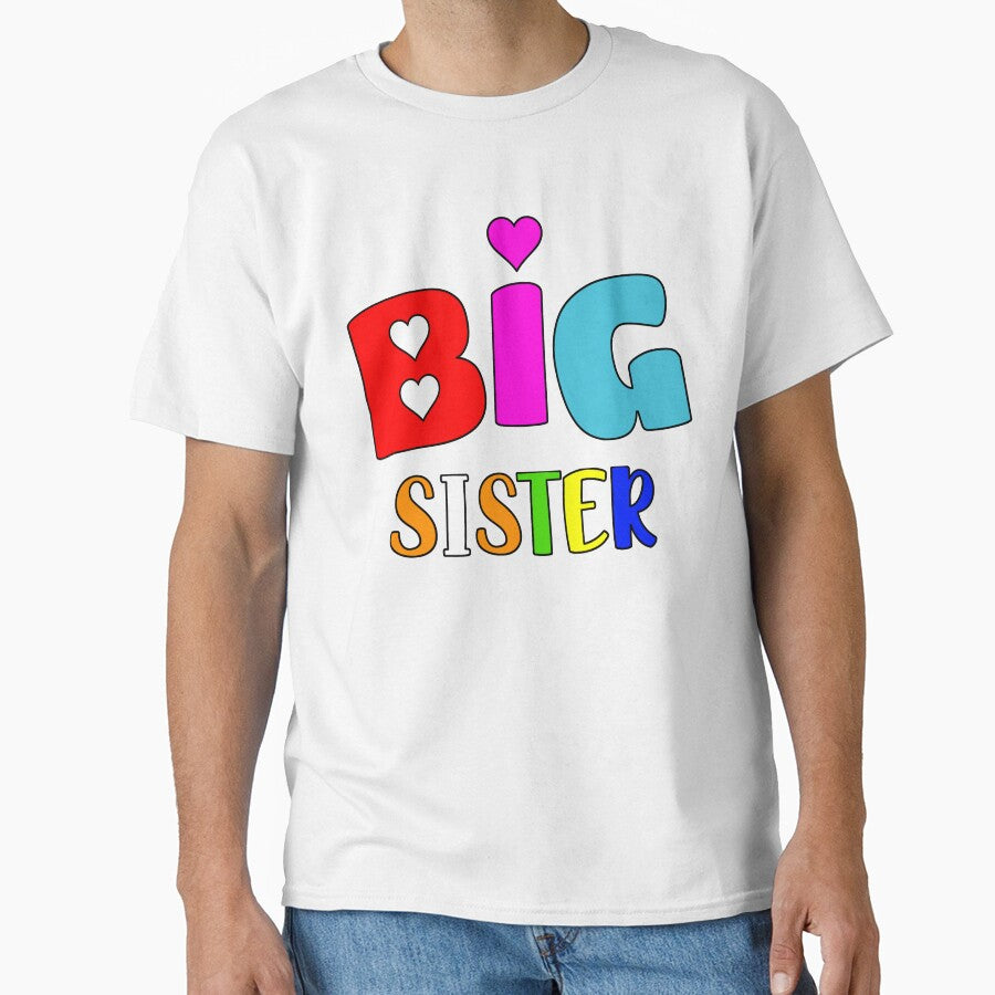 Big Sister T Shirt Multicoloured by thebeardedscot
