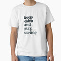 Keep Calm and Stay Strong Modern Minimalist Art by LoudVictory