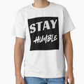 Stay Humble Bold Retro Typography black art by Extremeallie